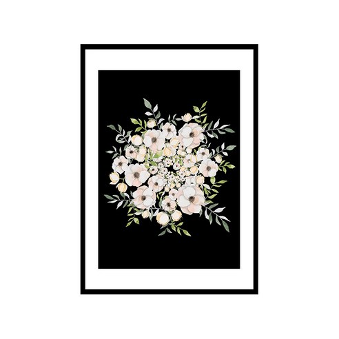 더윤 북유럽 캔버스액자 FLO0006, A3(297 x 420 mm)