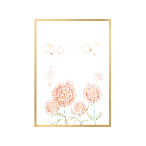 더윤 북유럽 캔버스액자 FLO0025, A3(297 x 420 mm)