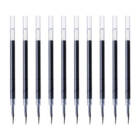 제브라 리필 UK 볼펜심 0.7mm, 블랙, 10개