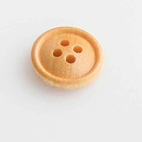 HR빅버튼 배꼽테 단추 15mm, 베이지, 4개입