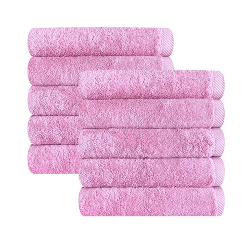 송월타월 호텔수건 디아망 뱀부 170g, 로즈핑크, 10개