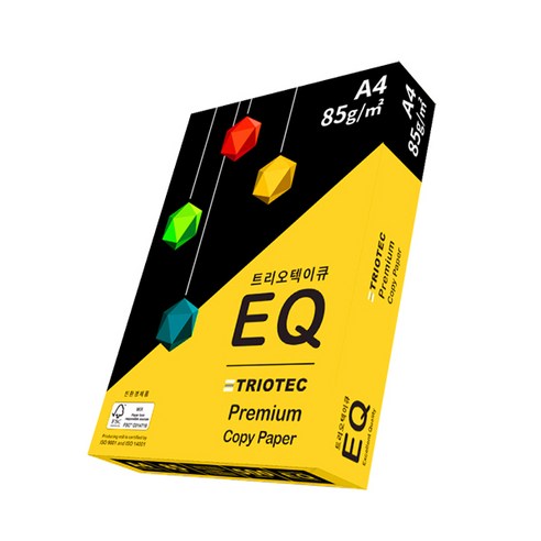  고품질 사무용품 한데 묶어 쇼핑하세요! 문구/오피스 트리오텍 EQ 복사용지 85g, A4, 500매