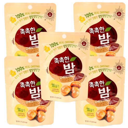 촉촉한 밤, 70g, 5개입