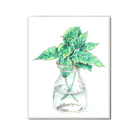 아이러브페인팅 워터아트 DIY 명화그리기 40 x 50 cm, 페퍼민트글라스, 1개