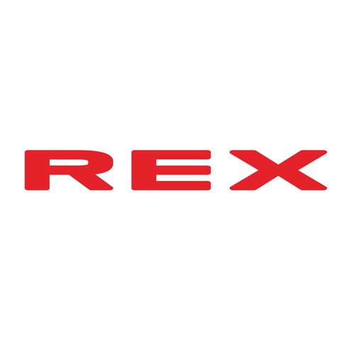 그리븐 쌍용 렉스턴 스포츠 닉네임 REX 데칼 후드 테일스티커 정자타입 10277, 레드, 1개