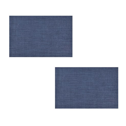 토탈아트 식탁매트 2p, 솔리드블루, 가로 300mm x 세로 450mm