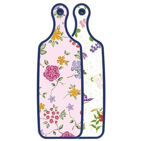 Loem 블루에디션 서빙도마 플라워동백, 로맨틱레드floral연분홍색, 1개