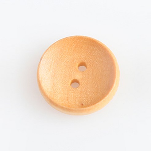 HR빅버튼 나무단추 캔디 15mm, 베이지, 12개입