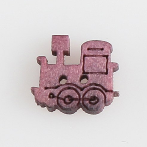 HR빅버튼 나무단추 기차 13mm, 퍼플, 4개입