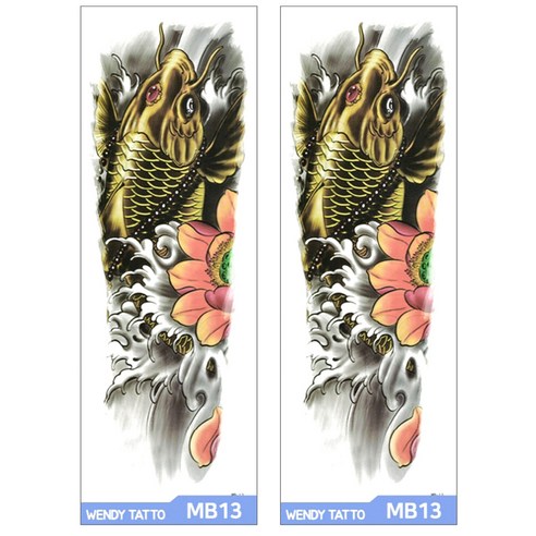 파티복닷컴 긴팔 대형 타투스티커, MB-13, 2개입