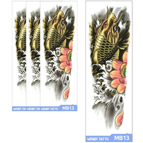 파티복닷컴 긴팔 대형 타투스티커, MB13, 4개입