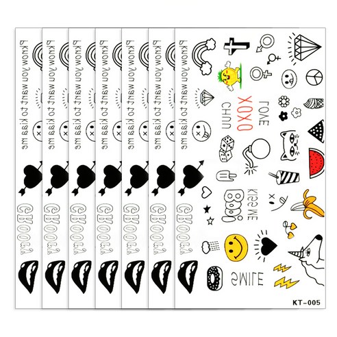 파티복닷컴 타투스티커, KT-005, 7개입