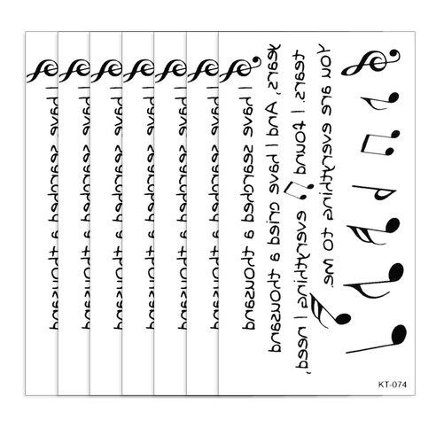 파티복닷컴 타투스티커, KT-074, 7개입