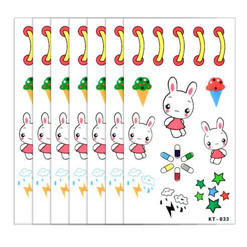 파티복닷컴 타투스티커, KT-033, 7개입
