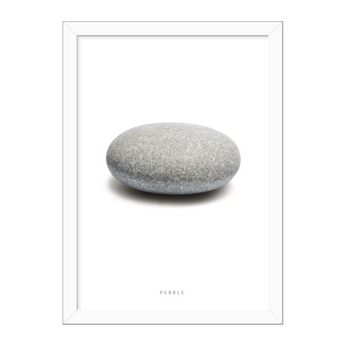 씽크어스 북유럽 감성액자 06조약돌, WHITE