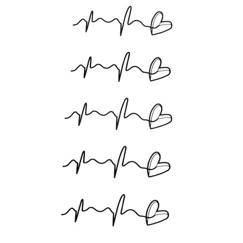 파티복닷컴 타투스티커, KT067, 7개입