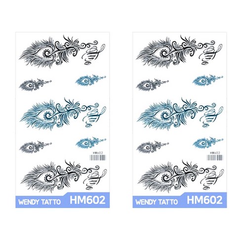 파티복닷컴 중형 타투스티커, 2개입, HM602