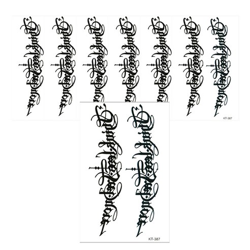 파티복닷컴 타투스티커, KT-387, 7개입