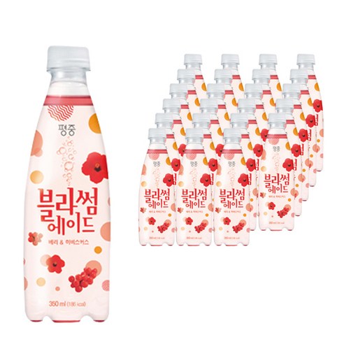 평중 블라썸에이드 베리 & 히비스커스, 350ml, 24개