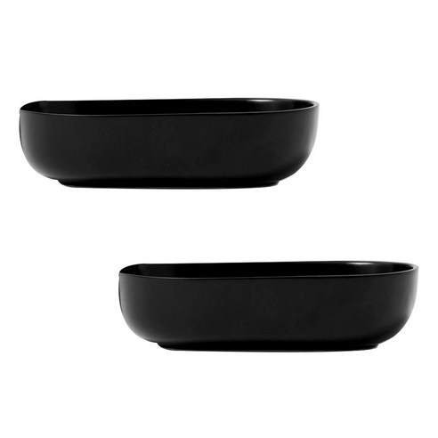 보울보울 레트로라인 오발볼 18cm, 미드나잇블랙, 2개입