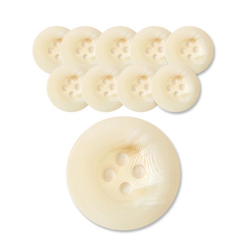 패션포인트 브레인단추 21mm, IV, 10개입