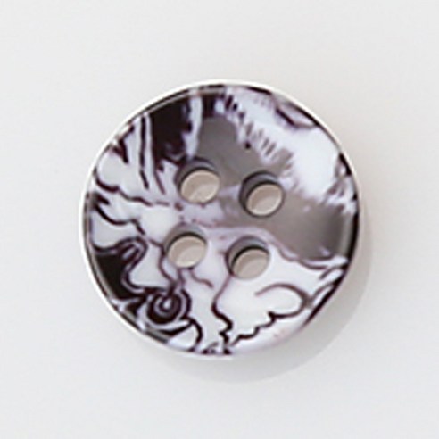 HR빅버튼 루마니아 단추 NO47 11mm, 혼합 색상, 4개입