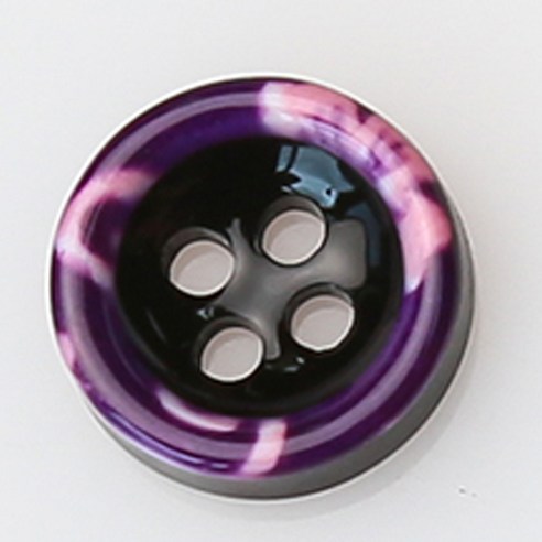 HR빅버트 트리폴리 단추 NO20 11mm, 혼합 색상, 4개입