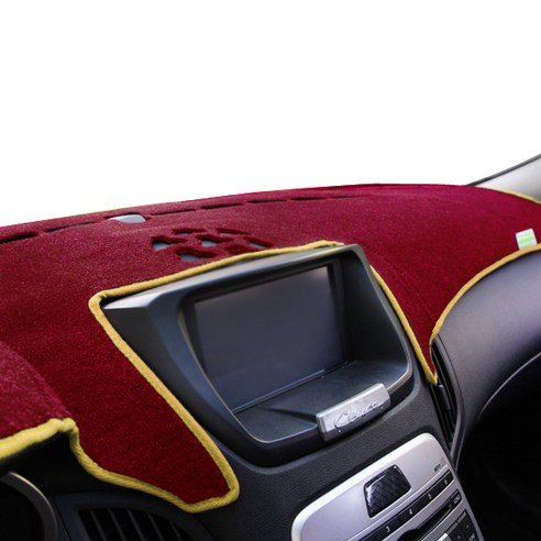 본투로드 차량용 에코 대쉬보드커버 와인 원단 옐로우 라인 + DUB 종이 방향제, 포드 익스플로러 2011년~2018년
