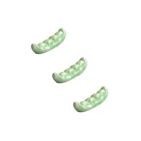 앤티스 주방용품 세라믹 젓가락 거치대, 완두콩, 3개입