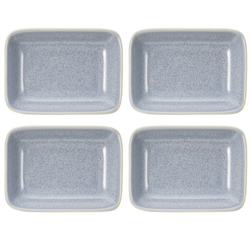 공기 이선철 사각 종지, 스카이블루, 4개입