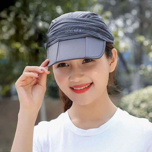 비씨팜스 자외선차단 얼굴가리개모자, 블랙