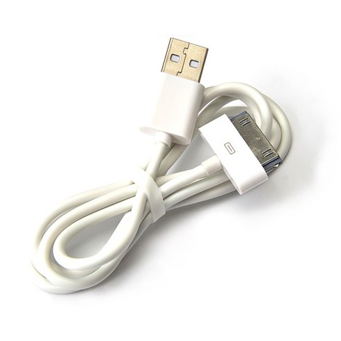 다스지 애플 30핀 iphone4/iphone4s USB 고속충전 데이터 케이블 화이트, DS-300W, 1개