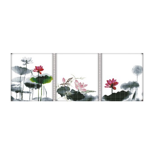 ZKF 십자수 세트 산수화, 혼합 색상, 1세트