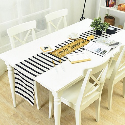 노랜드 다크화이트 스타일 테이블러너 30 x 200 mm, 5, 1개