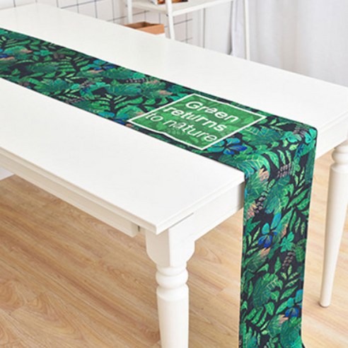 노랜드 다크 리프 스타일 테이블러너 30 x 180 mm, 2, 1개