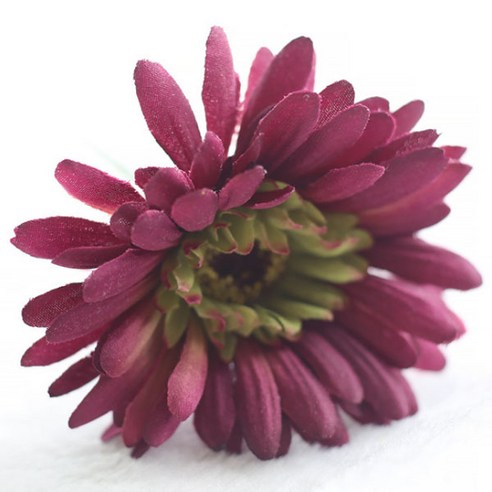 블럭마트 조화 거베라 국화꽃 5p, 자주