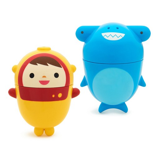 먼치킨 클린 물총놀이 2p 세트, 스쿠버, 상어