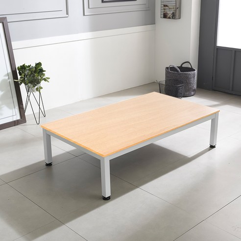 홈인홈 더튼튼한 책상겸테이블 좌식 1200 x 700 mm, 메이플 + 화이트