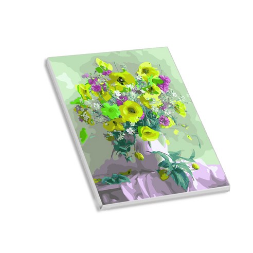 헬로페인팅 직접그리는 그림그리기 DIY 도면 알록달록화병, 11, 1개