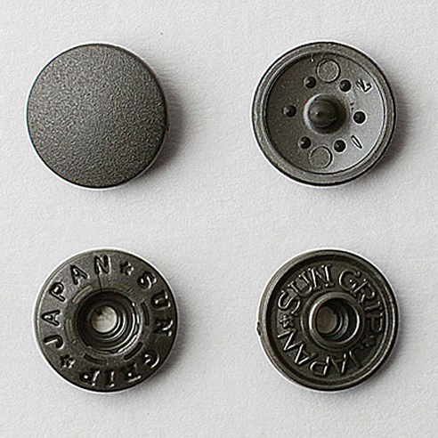 비제이 썬그립 티단추 11mm, 차콜, 100개입