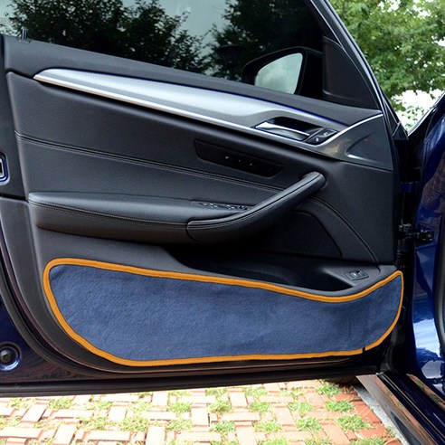 블루코드 섀미 자동차 도어커버 파스텔 네이비 + 오렌지, 현대, 올뉴투싼 TL