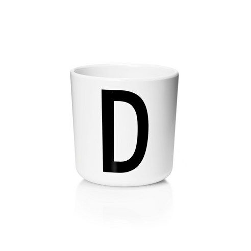디자인레터스 멜라민 알파벳 컵, D, 1개
