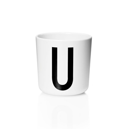 디자인레터스 멜라민 알파벳 컵, U, 1개