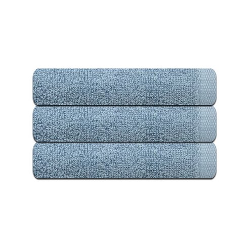 송월타월 호텔수건 더블린 130g, 블루, 3개입