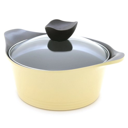 네오플램 에콜론 애니 양수냄비, 20cm, 라이트옐로우