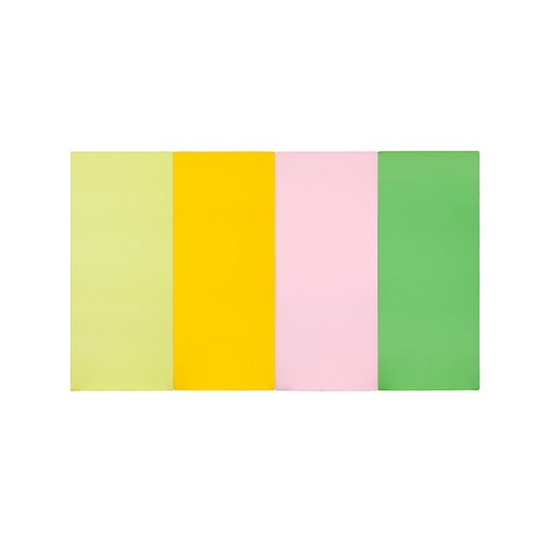 퍼니존 퍼니테라피 유아폴더매트 피스타치오비비드시리즈5, 피스타치오 + 옐로우 + 베이비핑크 + 그린
