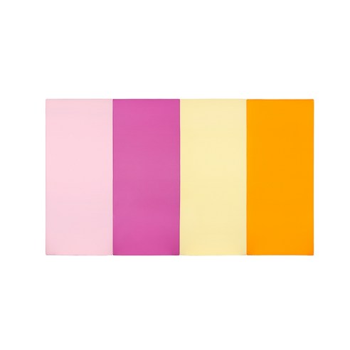 퍼니존 퍼니테라피 유아폴더매트 베이비핑크비비드시리즈5, 베이비핑크 + 핫핑크 + 아이보리 + 오렌지, 중(200 x 120 x 4 cm)