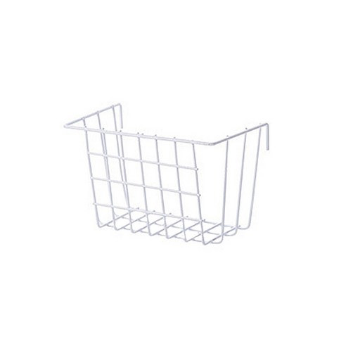 크레바스 철망 인테리어 벽걸이 정리선반 메쉬수납함, 화이트, 1개