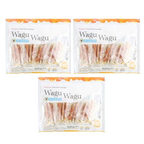 와구와구 반려견 간식 300g, 치킨사사미먼치껌, 3개입