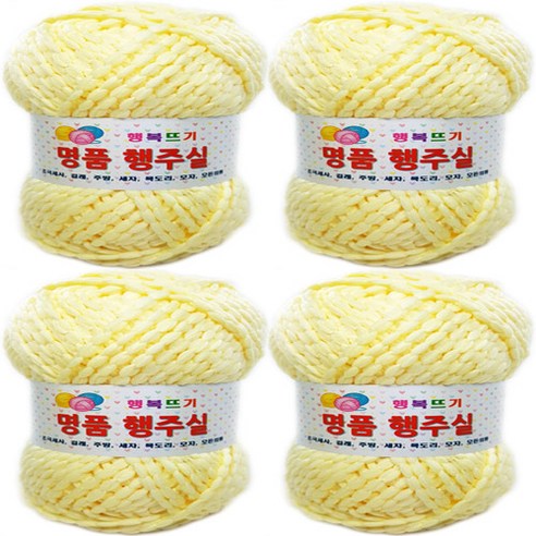행복뜨기 행주 뜨개실 4p, 24 레몬